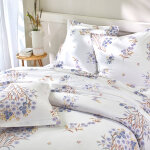 Linge de lit madeleine coton - drap - housse 1 personneonne : 90x190cm - blanc - colombine