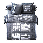 Linge de lit manhattan en polycoton imprim new - york - blancheporte