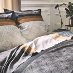 Linge de lit tiago satin de coton imprim - blancheporte