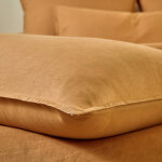 Linge de lit uni biface lin lavé / coton lavé - drap - housse 1 personneonne : 90x190cm - marron - colombine ... Linge de lit uni biface lin lavé / coton lavé - drap - housse 1 personneonne : 90x190cm - marron - colombine ...