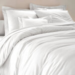 Linge de lit uni coton - colombine