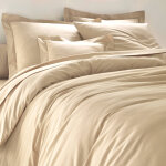 Linge de lit uni coton - housse de couette 2 personnesonnes : 260x240cm - beige - colombine Linge de lit uni coton - housse de couette 2 personnesonnes : 260x240cm - beige - colombine