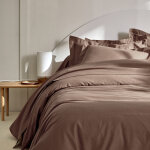 Linge de lit uni coton - colombine