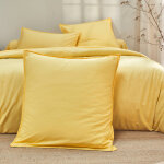 Linge de lit uni coton lav� - blancheporte