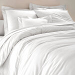 Linge de lit uni polyester - coton colombine - colombine