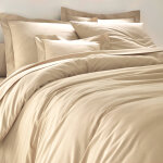 Linge de lit uni polyester - coton colombine - drap - housse 1 personneonne : 80x190cm - beige - colombine ...