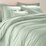 Linge de lit uni polyester - coton colombine - drap - housse 1 personneonne : 90x190cm - vert - colombine ...