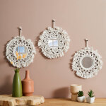 Lot de 3 miroirs macramé - blancheporte Lot de 3 miroirs macramé - blancheporte