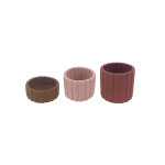Lot de 3 photophores en cramique - blancheporte