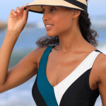 Maillot de bain 1 pi�ce colorblock - blancheporte