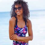 Maillot de bain 1 pi�ce imprim� lohena, sp�cial maintien - blancheporte