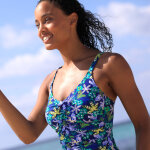 Maillot de bain 1 pice imprim sculptant naga - blancheporte