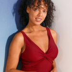 Maillot de bain 1 pi�ce solaro d�collet� foulard - blancheporte