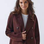 Manteau long laine mlange - blancheporte