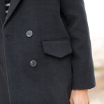 Manteau mi - long À col tailleur, boutonnage croisé - blancheporte Manteau mi - long À col tailleur, boutonnage croisé - blancheporte