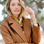 Manteau mi - long  col tailleur, boutonnage crois - blancheporte