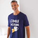 Maxi t - shirt pyjama imprimé l'idole déjeune - blancheporte Maxi t - shirt pyjama imprimé l'idole déjeune - blancheporte