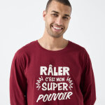 Maxi t - shirt pyjama imprimé râler c'est mon super pouvoir - blancheporte Maxi t - shirt pyjama imprimé râler c'est mon super pouvoir - blancheporte