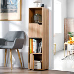 Meuble de rangement stavra 4 cases, 2 portes - blancheporte