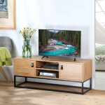 Meuble tv stockies style industriel 2 portes - blancheporte