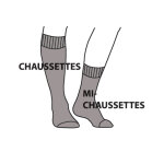 Mi - chaussettes fil d'ecosse effet massant - lot de 2 paires - 35 / 38 - gris - labonal