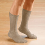 Mi - chaussettes sp�cial jambes sensibles - lot de 2 paires - blancheporte