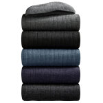 Mi - chaussettes thermoperle 90% laine - lot de 2 paires - blancheporte