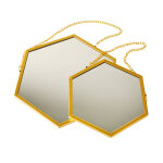 Miroir hexagonal - lot de 2 - blancheporte
