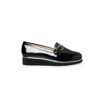 Mocassins compenss cuir verni  mors - pdiconfort