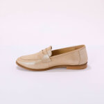 Mocassins cuir iris� dor� - blancheporte