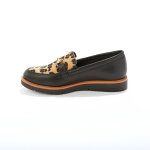 Mocassin  mors avec semelle compense - imprim peau de bte - blancheporte