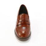 Mocassins À talon en cuir, semelle crantée. - blancheporte Mocassins À talon en cuir, semelle crantée. - blancheporte
