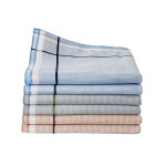 Mouchoirs  carreaux coton tiss teint - lot de 12 - blancheporte