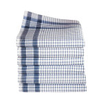 Mouchoirs  carreaux coton tiss teint - lot de 12 - blancheporte