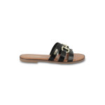 Mules plates en cuir, hamia - les tropziennes par m belarbi