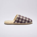 Mules silencieuses carreaux fourres laine - blancheporte