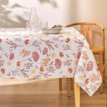 Nappe anti - taches motif bouquets de fleurs - blancheporte Nappe anti - taches motif bouquets de fleurs - blancheporte