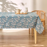 Nappe anti - taches motif fougères - blancheporte Nappe anti - taches motif fougères - blancheporte