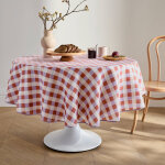 Nappe imprim� damier entretien facile - blancheporte