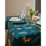 Nappe imprime feuillage dor - blancheporte