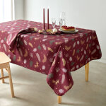 Nappe imprimée feuillage doré - blancheporte Nappe imprimée feuillage doré - blancheporte