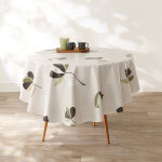 Nappe toile cire imprim fleurs - blancheporte