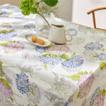 Nappe toile cirée imprimé hortensias - blancheporte Nappe toile cirée imprimé hortensias - blancheporte