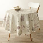 Nappe toile cir�e imprim� pissenlits - blancheporte