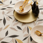 Nappe toile cire imprim vgtal - blancheporte