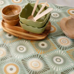 Nappe toile cirée imprimé wax - blancheporte Nappe toile cirée imprimé wax - blancheporte