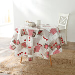 Nappe toile cire motifs coeurs berneix - blancheporte