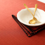 Nappe unie coton finition fantaisie - blancheporte Nappe unie coton finition fantaisie - blancheporte