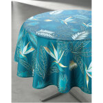 Nappe vahinée polyester imprimé feuillage - blancheporte Nappe vahinée polyester imprimé feuillage - blancheporte