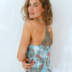 Nuisette dos macram imprime - coton modal - blancheporte